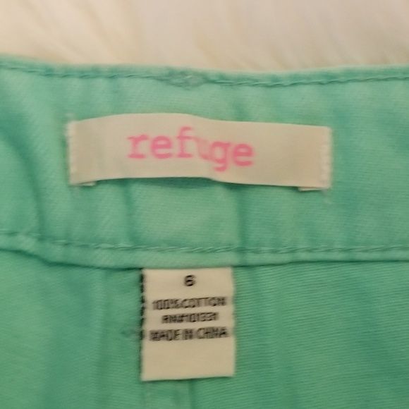 NWOT Refuge High Waisted Vintage Cheeky Short Mint - Picture 5 of 5